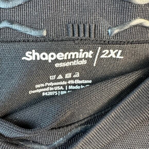 Shapermint Essentials Legging Womens 2XL Black Seamless Compression High-Waist‎ - Picture 4 of 4